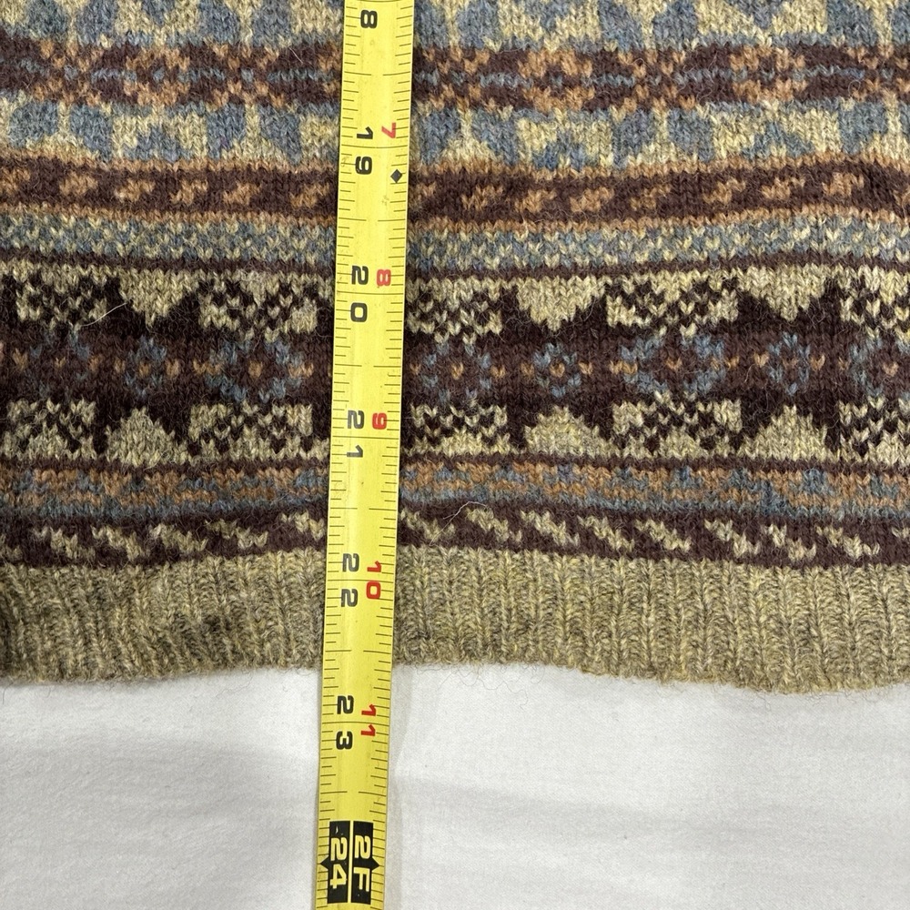 Vintage Lauren Ralph Lauren Western Country Nordic Knit Sweater Small 100% Wool - Picture 10 of 13